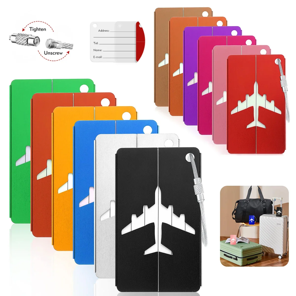 Travel Accessories India - Aluminum Alloy Travel Luggage Tag Hanging