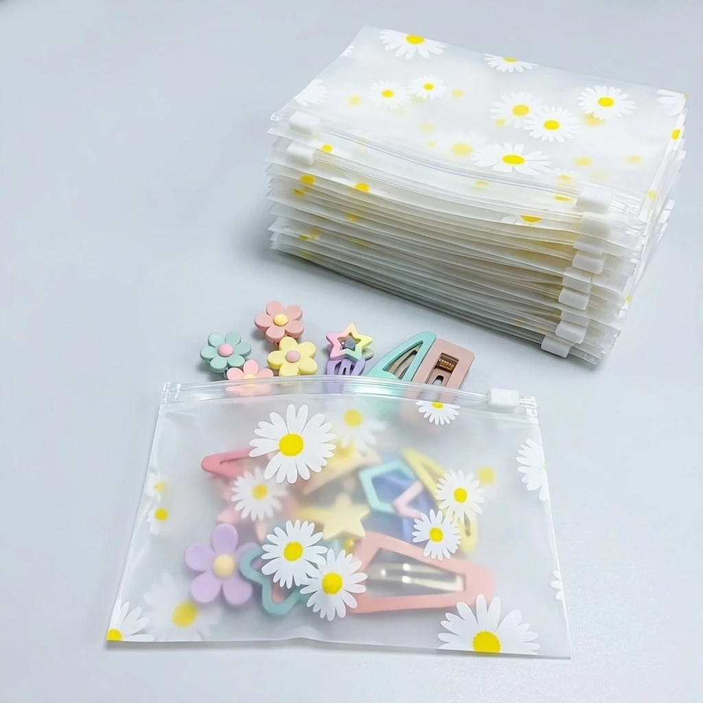 30Pcs Daisy Print Frosted Zipp - đánh giá và giá Travel Accessories Jewelry