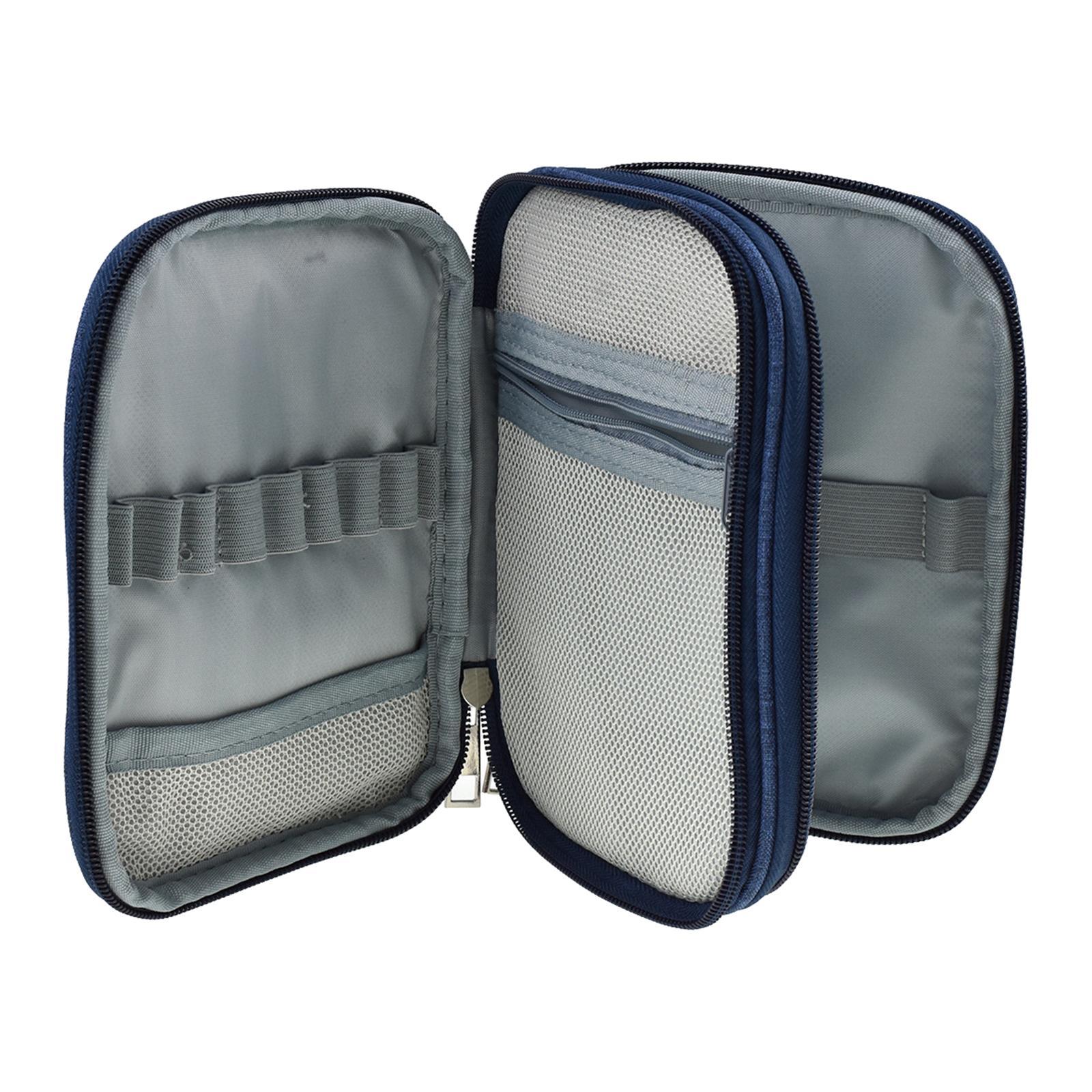 Blue Portable Travel Crochet H - đánh giá và giá Travel Accessories Organizer Bag