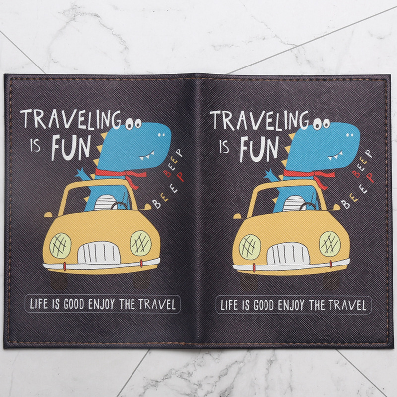 Cartoon Dinosaur Printed Passp - đánh giá và giá Travel Accessories Wallet