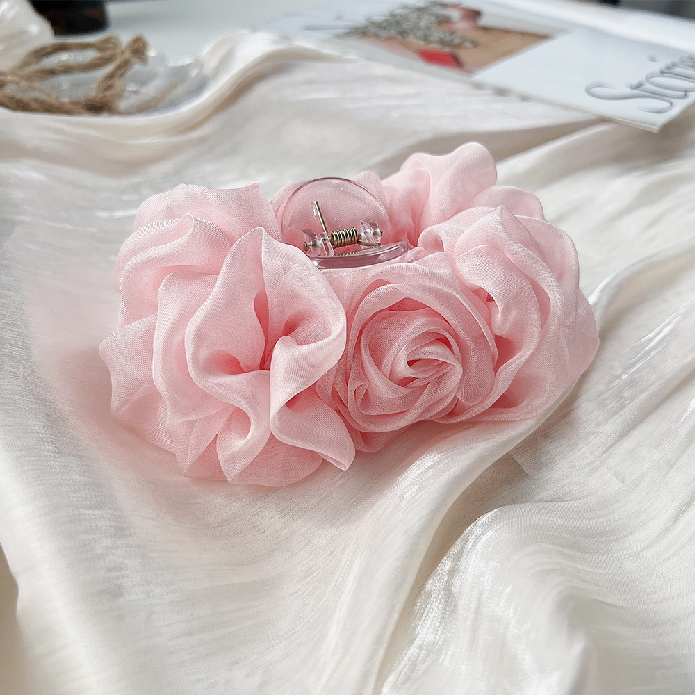 Spring Chiffon Hair Claw Folde - đánh giá và giá Travel Accessories Aesthetic