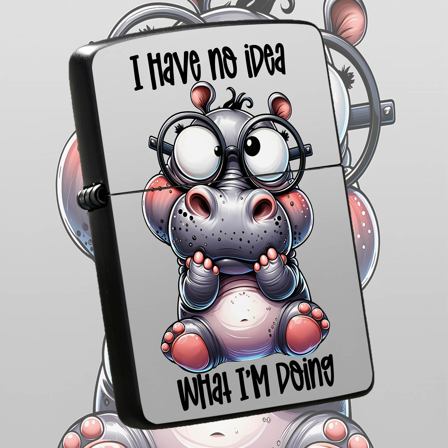 Cute Hippo Pattern Lighter Fun - đánh giá và giá Travel Accessories Ideas