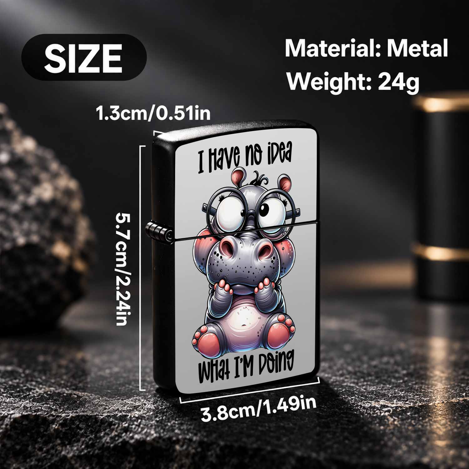 Cute Hippo Pattern Lighter Fun - đánh giá và giá Travel Accessories Ideas