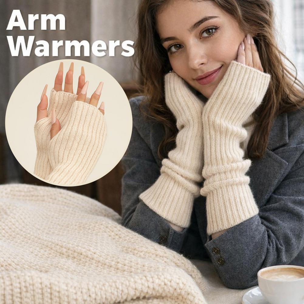 2PCS Cable Knit Fingerless Glo - đánh giá và giá Travel Accessories Aesthetic