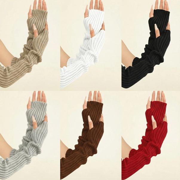 2PCS Cable Knit Fingerless Glo - đánh giá và giá Travel Accessories Aesthetic