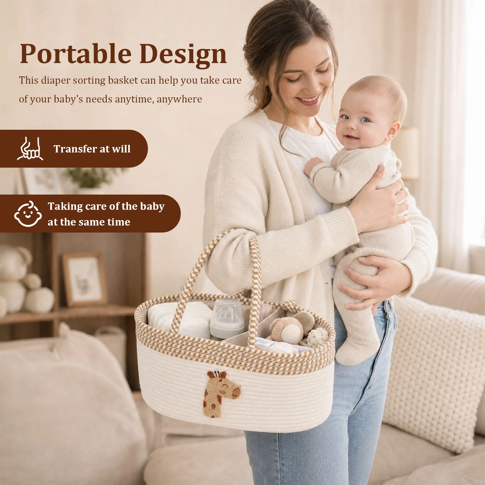Baby Diaper Caddy Organizer Mu - đánh giá và giá Travel Accessories Baby